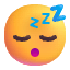 Sleeping Face Color Emoji from Fluent Emoji Color Set