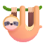 Sloth Color Emoji from Fluent Emoji Color Set