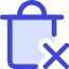 Delete Forever Permanently Empty Trash Icon from Core Duo Set