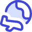 Earth Airplane Icon from Core Duo Set