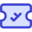 Plane Boarding Pass Icon from Core Duo Set