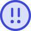 Alert Circle Priority Medium Icon from Core Duo Set