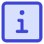 Information Square Icon from Core Duo Set