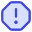 Warning Octagon Icon from Core Duo Set