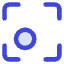 Align Bottom Left Frame Circle Icon from Core Duo Set