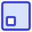 Align Bottom Left Square Icon from Core Duo Set