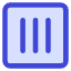 Align Three Vertical Square Icon from Core Duo Set