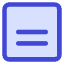 Align Two Top Square Icon from Core Duo Set