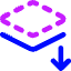 Send Backward Icon from Core Neon Set