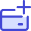 Credit Card Add Icon from Core Duo Set
