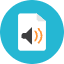 Audio File Icon from Kameleon Colors Set