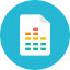Equalizer File Icon from Kameleon Colors Set