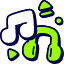 Listen Music Icon from Stickies Duo Set
