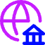 International Bank Icon from Core Neon Set