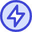 Bolt Charging Power Icon from Core Duo Set