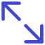 Line Arrow Expand Diagonal Large 2 Icon from Core Duo Set