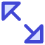 Triangle Arrow Expand Diagonal Large 2 Icon from Core Duo Set