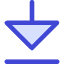 Triangle Arrow Move Down Large 1 Icon from Core Duo Set