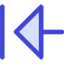 Triangle Arrow Move Left Large 1 Icon from Core Duo Set