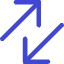 Line Arrow Transfer Diagonal Large 3 Icon from Core Duo Set