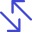 Line Arrow Transfer Diagonal Large 4 Icon from Core Duo Set