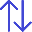 Line Arrow Transfer Vertical Large 2 Icon from Core Duo Set