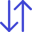 Line Arrow Transfer Vertical Large 3 Icon from Core Duo Set