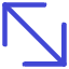 Diagonal Line Arrow Large 2 Icon from Core Duo Set