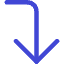 Line Arrow Bend Right Down Large Icon from Core Duo Set
