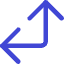 Line Arrow Bottom Right Corner Large Icon from Core Duo Set