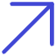 Line Arrow Diagonal Upper Right Large Icon from Core Duo Set