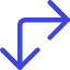 Line Arrow Top Left Corner Large Icon from Core Duo Set