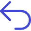Line Arrow Turn Backward Large Icon from Core Duo Set