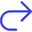 Line Arrow Turn Forward Large Icon from Core Duo Set