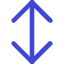 Line Arrow Vertical Large Icon from Core Duo Set