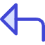 Triangle Arrow Bend Up Left Large Icon from Core Duo Set