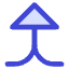 Triangle Arrow Merge Vertical Large Icon from Core Duo Set