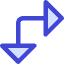 Triangle Arrow Top Left Corner Large Icon from Core Duo Set