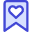 Bookmark Favorite Heart Icon from Core Duo Set