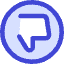 Dislike Circle Icon from Core Duo Set