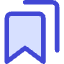 Double Bookmark Icon from Core Duo Set