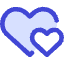 Double Heart Icon from Core Duo Set