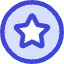 Star Circle Icon from Core Duo Set