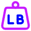 Product Weight Lb Icon from Core Neon Set