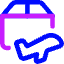 Shipment Plane Icon from Core Neon Set