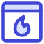 Browser Favorite Fire Icon from Core Duo Set