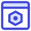 Browser Setting Bolt Nut Icon from Core Duo Set