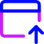 Browser Upload Icon from Core Neon Set