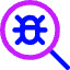 Bug Search Icon from Core Neon Set
