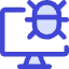 Bug Virus Monitor Icon from Core Duo Set